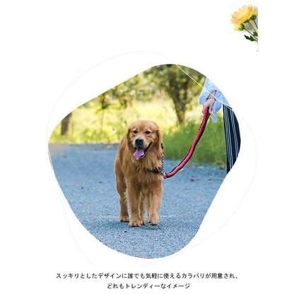 送 料 無 料！犬用 首輪 リード ２点セット 牽引ロープ ペット用品 大型犬 中型犬 牽引縄 セットアップ お洒落 ドッグウェア ハーネス 切り替え