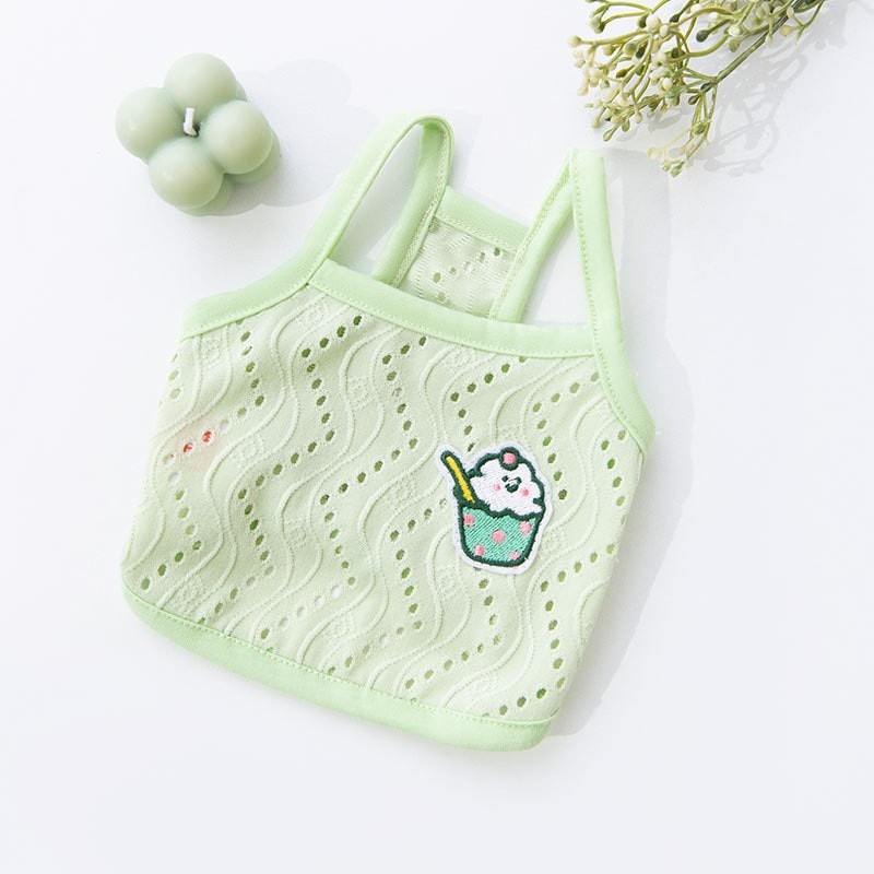 犬 洋服 ペットの子犬の服かわいい水玉模様のドレス春夏薄い