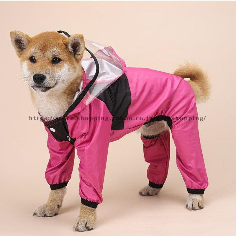犬用 レインコート 犬 レインコート 透明フード 雨着 犬レインコート 小型犬 中型犬 大型犬 雨具 ドッグウェア お出かけ 雨の日散歩
