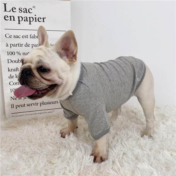 Tシャツ 散歩 フレブル 普段着 ドッグウェア 半袖 フレンチブルドッグ ペット服 中型犬 おしゃれ