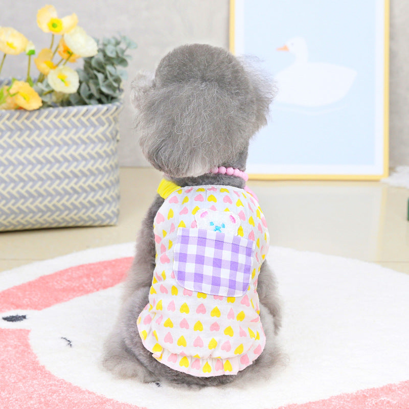 猫 犬 洋服 犬服 ペット服 大中小型犬 ペット用品 犬/猫用 犬の服 ペットウエア 小型犬 中型犬 通気 可愛い ドッグウェア トレーナー 犬 服 ワンピース サロペット ビションフリーゼ 犬猫服