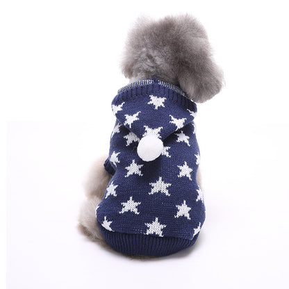 2023年新作入荷　ペット服 犬　服　Tシャツ ドッグウェア犬服クリスマス衣雪花セーターハロウィンペット服セーターヘラジカ衣犬セーター
