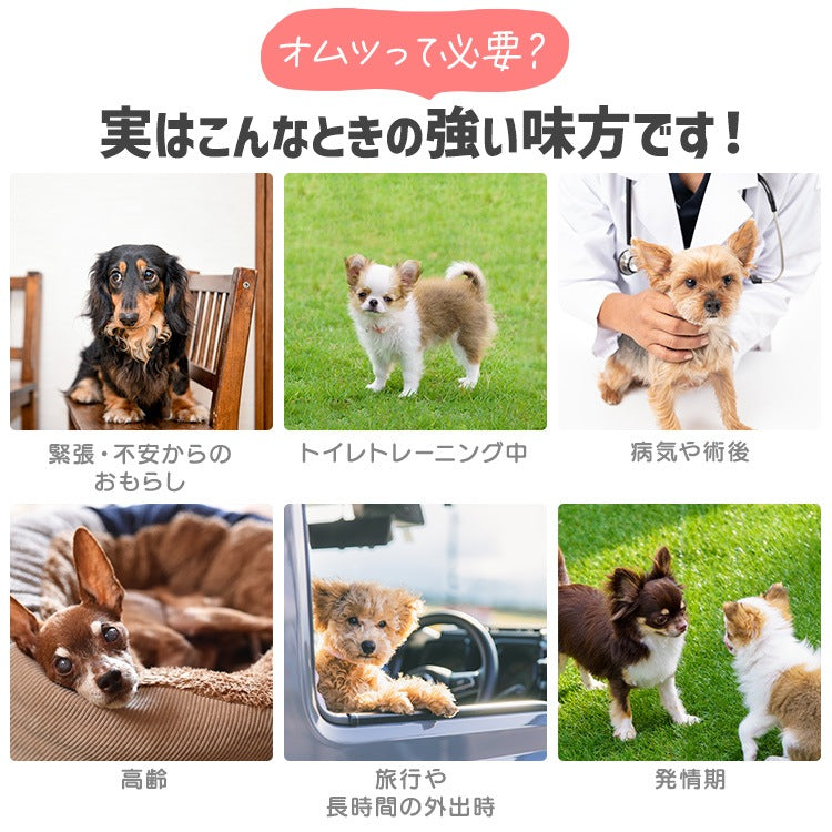 <a href="https://www.qoo10.jp/gmkt.inc/Search/brand.aspx?brandno=49458" target="_blank" class="title_brand" id="btn_brand" title="アイリスオーヤマ">アイリスオーヤマ</a>【公式】6袋まとめ買い／ ペットオムツ 最大4回分吸収 超小型犬 中型犬 ペット用 紙おむつ 猫 介護 粗相 生理 マナー PitaFit NPD * 送料無料