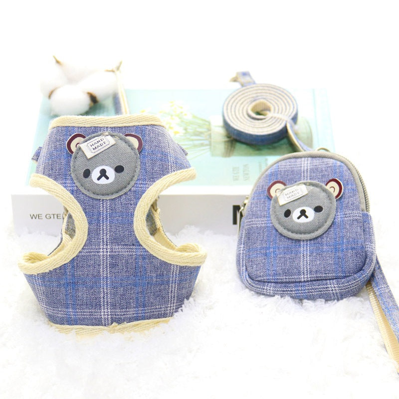 小型犬 軽量 リーシュ ペット用品 ハーネスリードセット 犬用ハーネス シンプル 犬用 ペットハーネス 97 胴輪 リード おしゃれ 犬 簡単装着 猫用 ネコ用ハーネス 2点セット お出かけ ハーネス