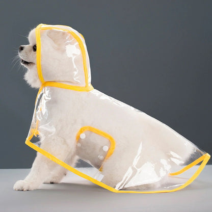 人気ペット用品犬マッキントッシュテディ中小犬新透明レインポンチョ