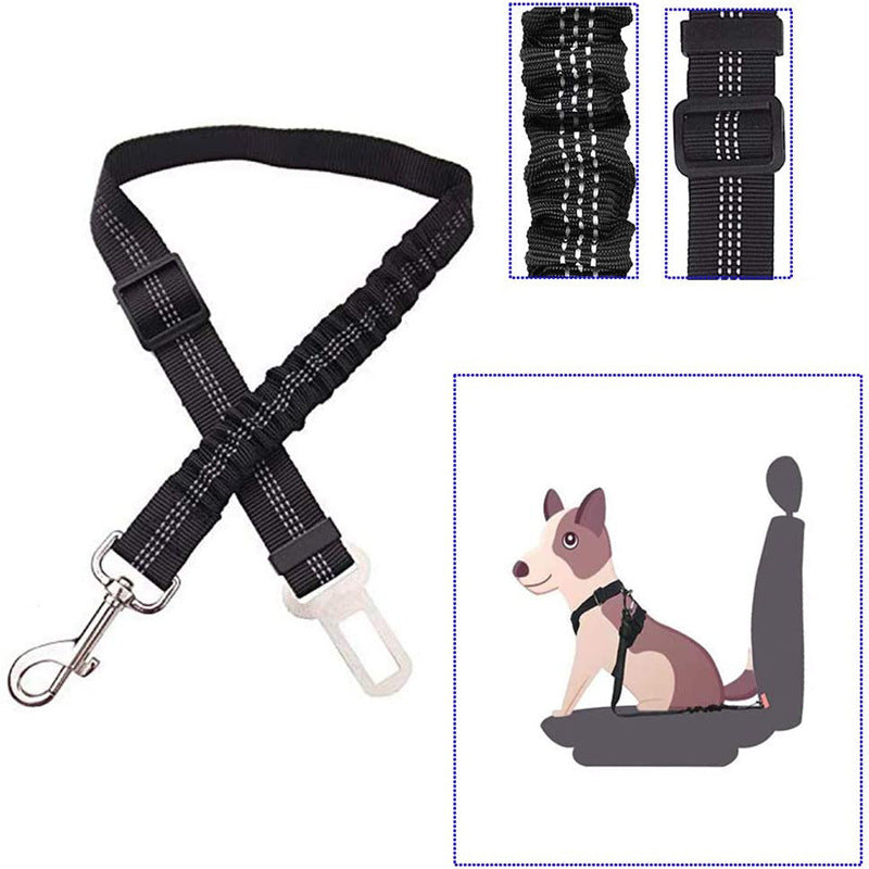 【IRC】ペット用品カーシートベルト犬の鎖格納式緩衝弾性反射安全ロープの鎖犬の鎖