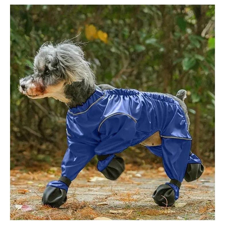 防水 犬 犬用レッグカバー サスペンダー付き防水犬用ブーツ レインコート 調節可能 脱げない 犬服 新作 セール 犬用レッグカバー 滑り止め レインパンツ