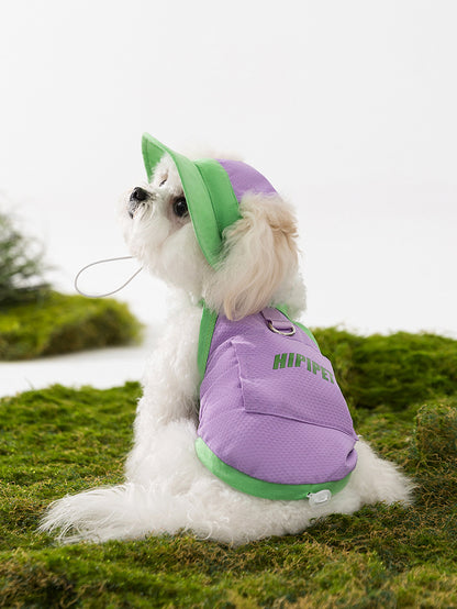 【新入荷】犬 洋服 犬服 春夏 リーシュベスト 小型犬 ペット服