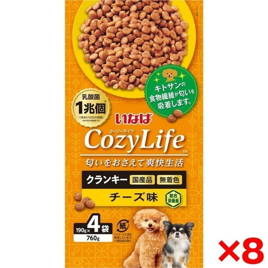 <a href="https://www.qoo10.jp/gmkt.inc/Search/brand.aspx?brandno=77771" target="_blank" class="title_brand" id="btn_brand" title="いなばペットフード">いなばペットフード</a>8個セット いなば Cozy Life クランキー チーズ味 190g×4袋