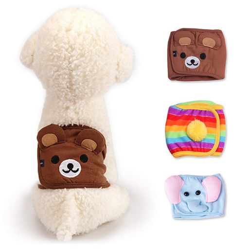 犬用 マナーベルト 生理パンツ 犬用 ドッグウェア マーキング対策 尿もれ オシッコ対策 ずれない 洗濯OK 室内 調節可能 室内 おでかけ ドライブ 雌 雄犬用(虹 L)