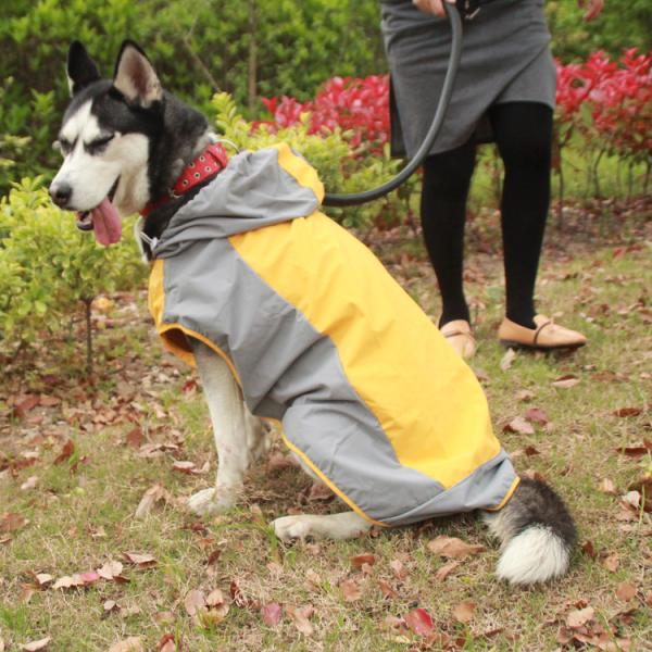 犬用 レインコート ポンチョ 中型犬 大型犬 ドッグウェア かわいい ペット 服 ウェア 雨具 防水