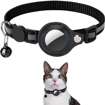 AirTag 保護ケース カバー 紛失防止 首輪 ペット首輪 犬 猫 動物 エアタグ AirTagケース エアタグ 収納ケース 猫首輪 犬首輪 ベル付き サイズ調節可能 反射 迷子 GPS 追跡 軽量