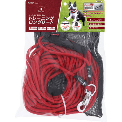 <a href="https://www.qoo10.jp/gmkt.inc/Search/brand.aspx?brandno=66334" target="_blank" class="title_brand" id="btn_brand" title="ペティオ">ペティオ</a>Porta トレーニングロングリード 15m