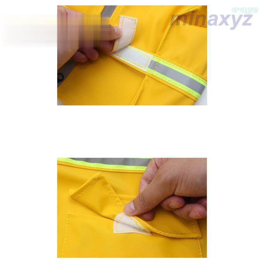 犬 レインコート レインポンチョ カッパ レイングッズ ペット用品 ペット服 犬用 フード付き 防水加工 防風 大型犬用 中型犬 着せやすい かわいい ペット雨具