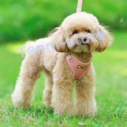 今週の新製品 タイムセール 犬 猫 ハーネス 小型犬 中型犬 猫用 ネコ 柔らかい 軽量 可愛いリボン刺繍ウェアハーネス ハーネス&リードセット 犬ハーネス 抜けない 一体型 在庫が限られている在庫が