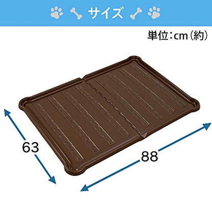 アイリスオーヤマ 犬 トイレ シーツぴたっとトレー ダブルワイド ブラウン P-SPTD