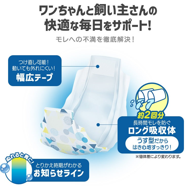 <a href="https://www.qoo10.jp/gmkt.inc/Search/brand.aspx?brandno=49458" target="_blank" class="title_brand" id="btn_brand" title="アイリスオーヤマ">アイリスオーヤマ</a>【公式】長時間安心／ ペットオムツ 男の子 マナーベルト オス 超小型犬 中型犬 ペット用 紙おむつ 介護 粗相 PitaFit MNPD * 送料無料