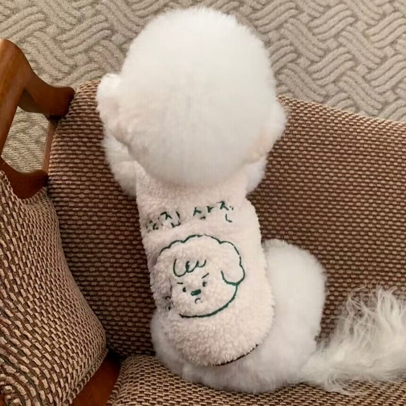 との犬服テディボーミペットのコキシナレビーベア服 ラムズウール ベスト 暖かい