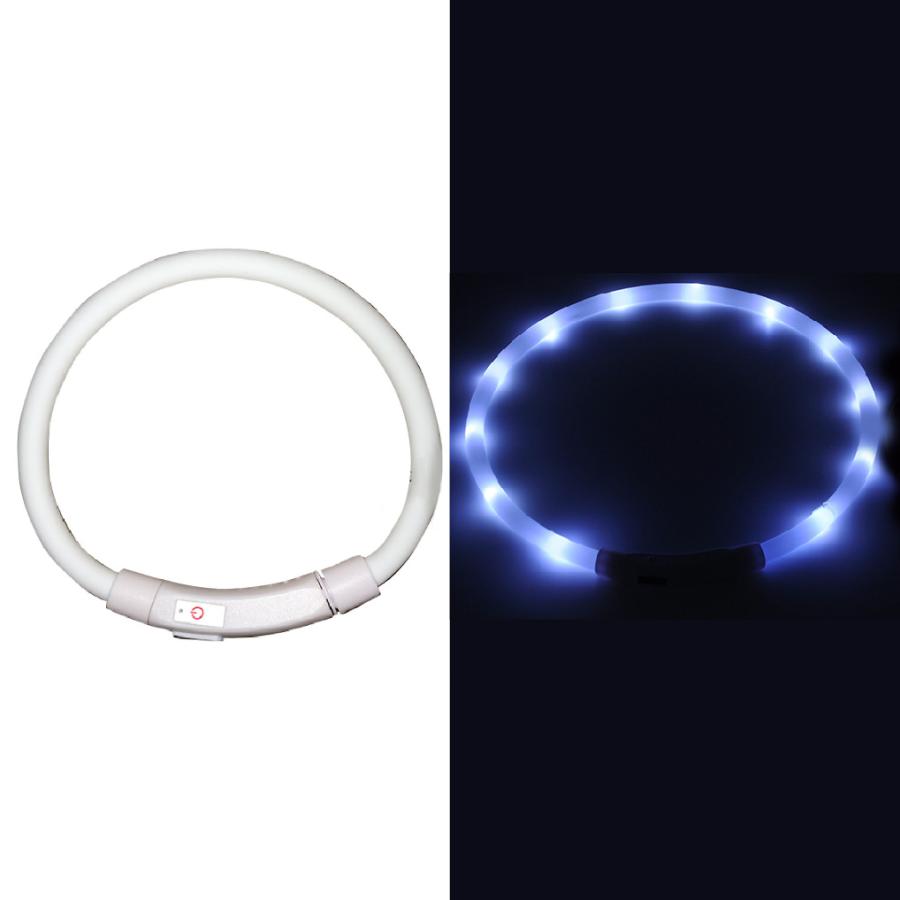 中型 猫 首輪 小型 ペット 大型 LED 充電式 光る 犬 ライト カラー