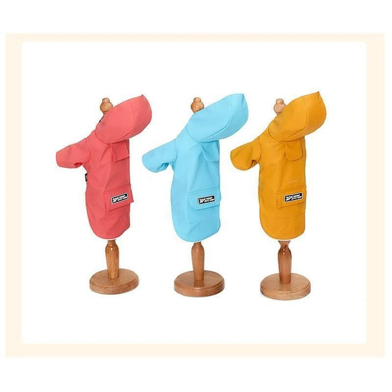 犬 レインコート レイングッズ 小型犬 カッパ フード付き ポンチョ 梅雨 雨具