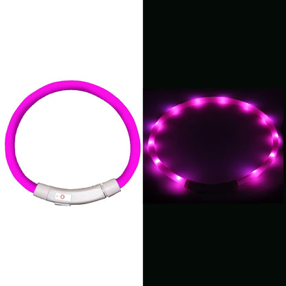 中型 猫 首輪 小型 ペット 大型 LED 充電式 光る 犬 ライト カラー