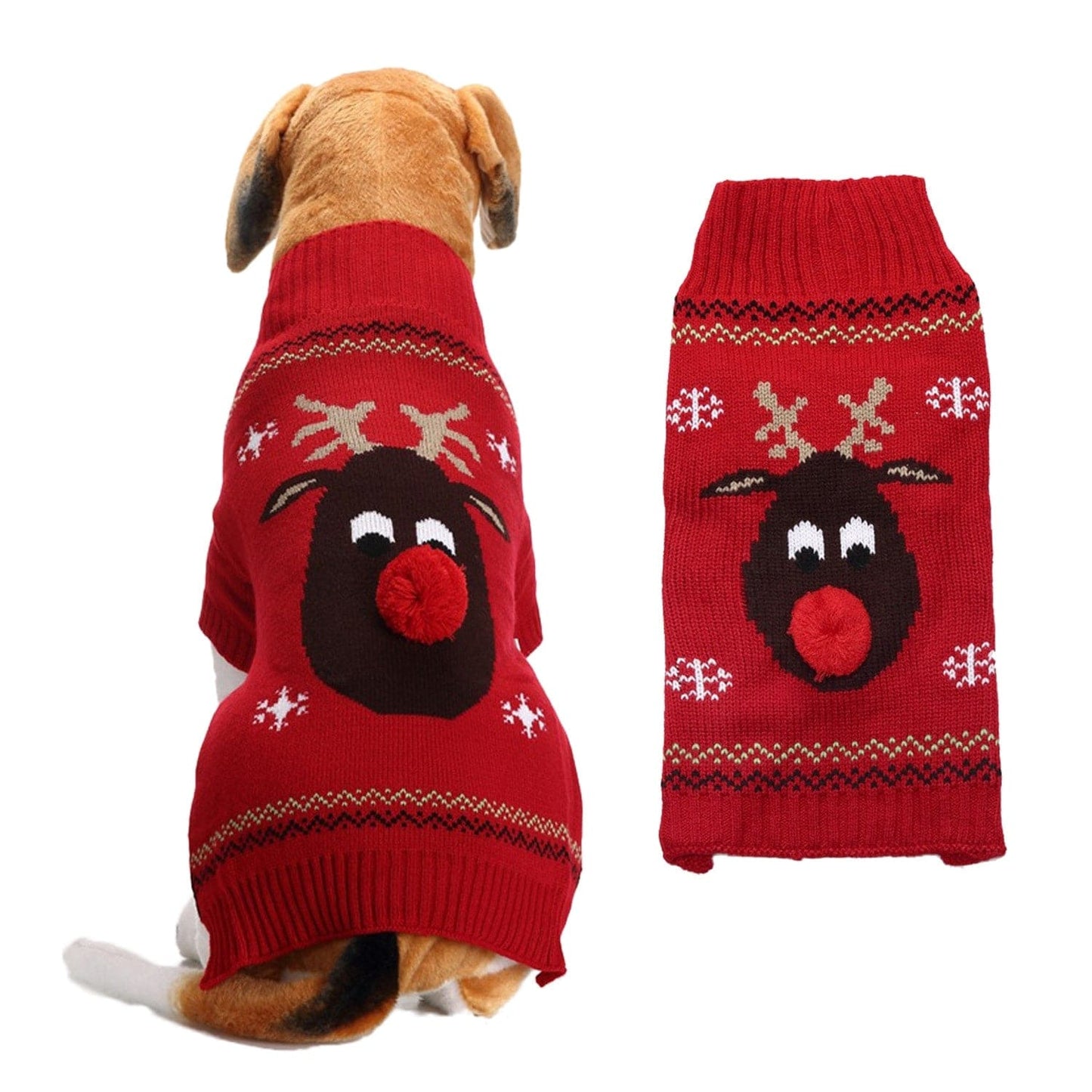 人气新作ペット服 中小型犬VIPテディニューファーザークリスマスペットニットジャンパー犬の服 ペット服