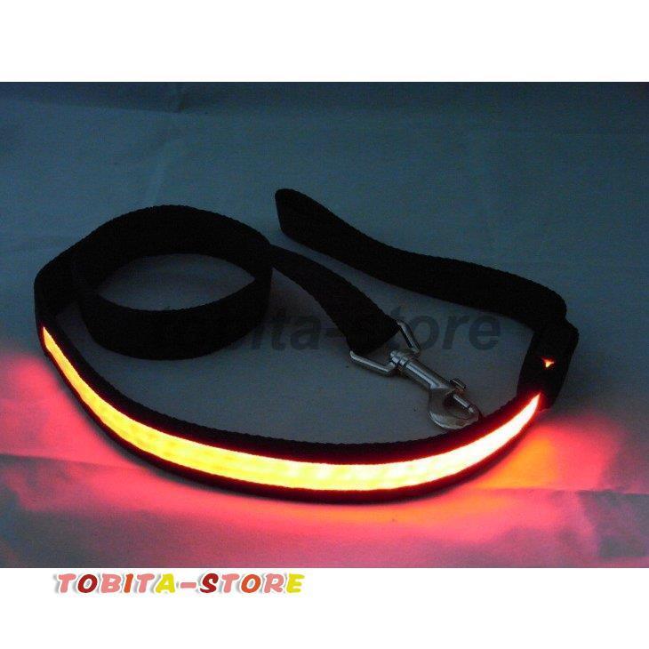 リード 牽引紐 散歩紐 光る LEDライト ペット用品 犬用 猫 電池式 お散歩グッズ 夜の散歩 夜道 夜間 安全対策 イヌ ドッグ