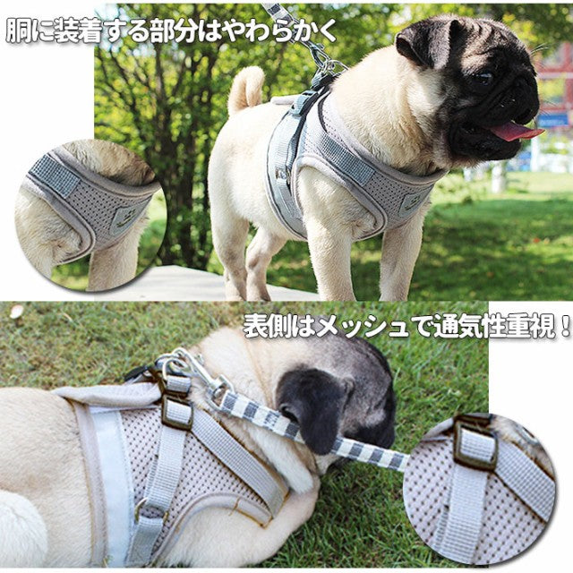 中型犬 ペット用品 反射板 胴輪 マジックテープ 通販 リード 愛犬グッズ 可愛い 小型犬 抜けない
