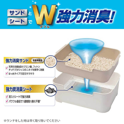 ペットプロ デオフリー システムトイレ用強力炭消臭シート 10 2枚入 トイレ用強力炭消臭シート