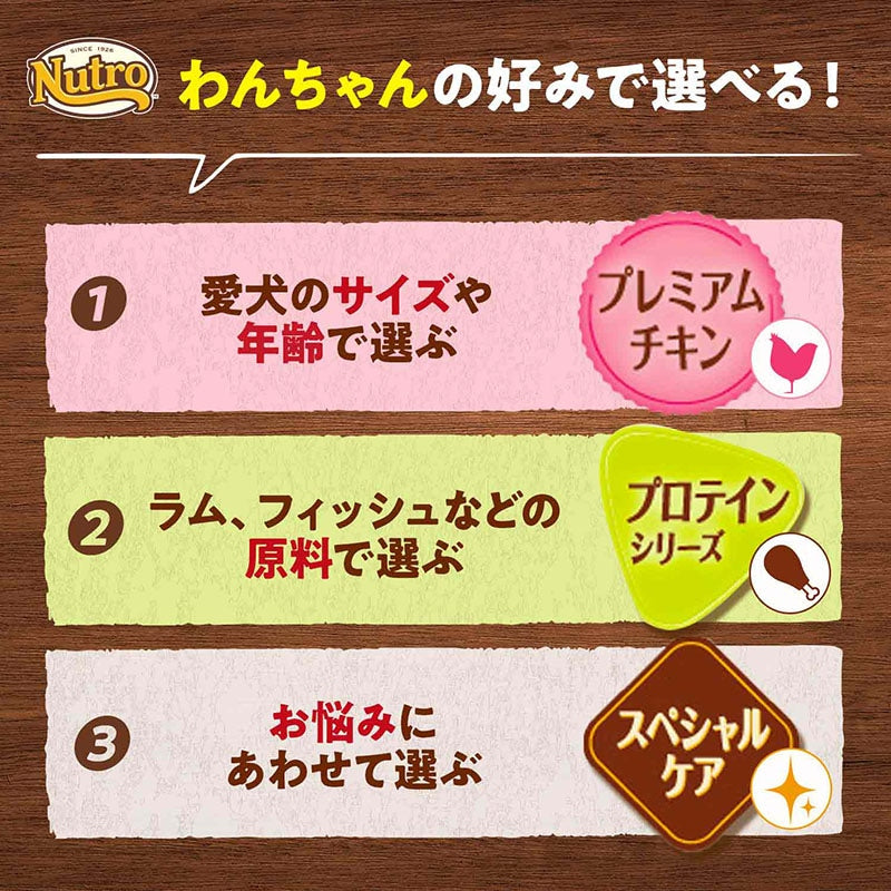 <a href="https://www.qoo10.jp/gmkt.inc/Search/brand.aspx?brandno=70030" target="_blank" class="title_brand" id="btn_brand" title="ニュートロ">ニュートロ</a>ナチュラルチョイス 小型犬 成犬用 チキン＆玄米 6kg ND116 期限26/06/30以降