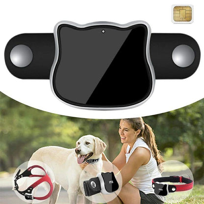 『目玉新商品』ペット用GPS　犬　猫 GPS 追跡装置 首輪対応 ペット用 犬猫用 紛失防止 トラッカー 犬猫追跡装置 防水性　高精度　どんな首輪にも対応 ボタン電池 長時間待機