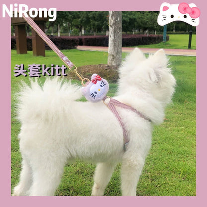 <a href="https://www.qoo10.jp/gmkt.inc/Search/brand.aspx?brandno=558" target="_blank" class="title_brand" id="btn_brand" title="サンリオ">サンリオ</a>サンリオ【極速出荷】【無料限定】犬牽引ロープ猫ロープかわいいベスト胸ストラップ犬ロープ犬チェーン脱出防止中小型犬