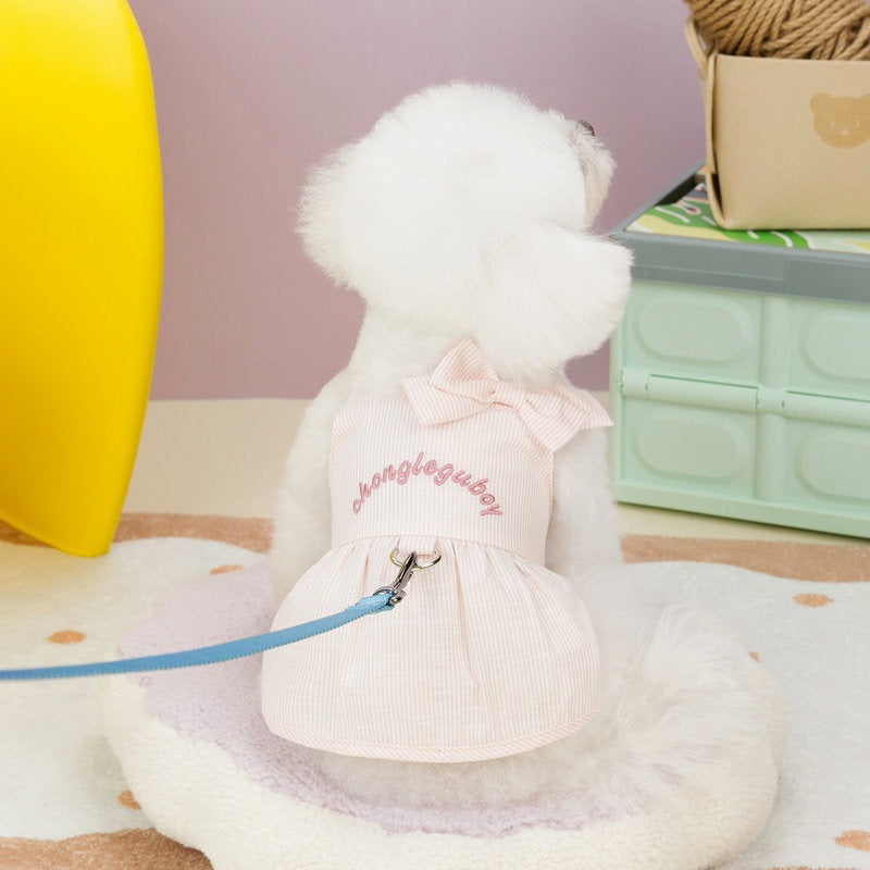 【新作犬猫服 登場】 犬服 ペット服 犬 洋服 新しい夏の韓国犬服スカートペット服