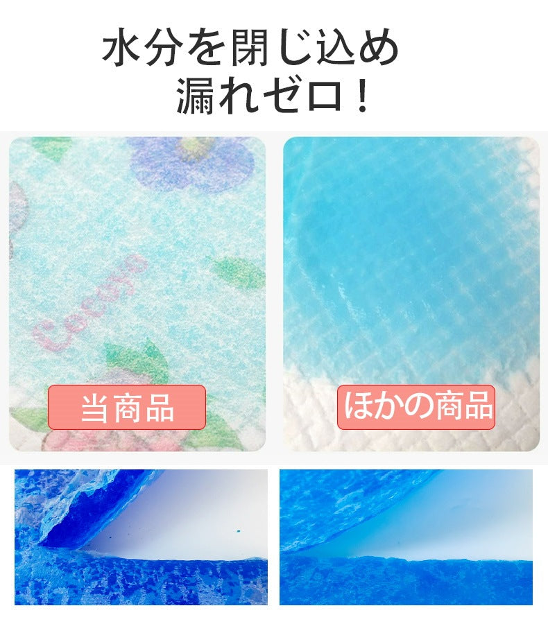 ペットシーツ サクラ柄入り ペットシート薄型　サイズ選択可 レギュラー ワイド スーパーワイド かわいいな柄付き