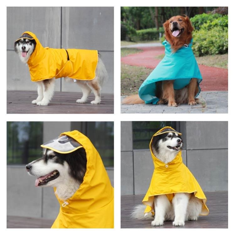 犬のカッパ ペット服 中型 犬用レインコート ドッグウェア 犬レインコート ねこ ハーネス付け可能 カッパ 犬服 帽子付 軽量 犬 いぬ リード穴