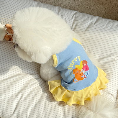 [犬 服]犬 洋服 ins人気商品 ペット 猫 犬 服 夏 薄手 小型犬 子猫 春夏服 かわいい サスペンダー