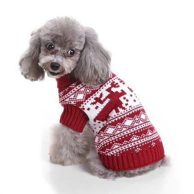 2023年新作入荷　ペット服 犬　服　Tシャツ ドッグウェア犬セーターペットクリスマスセーターニットハイネックペット服セーター犬セーター
