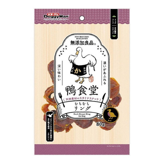 <a href="https://www.qoo10.jp/gmkt.inc/Search/brand.aspx?brandno=25753" target="_blank" class="title_brand" id="btn_brand" title="ドギーマン">ドギーマン</a>鴨食堂 むちむちリング 80g