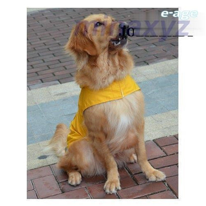 ドッグウェア レインコート カッパ 犬の服 雨具 パーカー フード 反射テープ 大型犬 中型犬 ブルー レッド イー ペット用品 お出掛け 雨の日