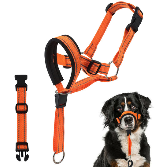 新作セールVOOPH ジェントルリード 犬 トレーニングヘッドカラー 犬用ヘッドカラー ペット用品 ヘッドカラー ジェントルリーダー 犬の首輪マズル 犬ホルター ヘッドカラー クイックリリース トレー