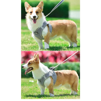新商品プロモーション，数量限定 セラー犬 ハーネス リード付 ペット 服 ハニカムメッシュ ウェアハーネス 胴輪 キャット ドッグ メッシュセラー犬 ハーネス