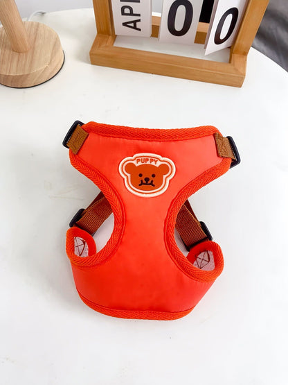 犬牽引ロープベスト小型ドッグラン熊テディ比熊通気ストラップ子犬チェーン調節 メガ割ワンピースパンツトートバッグ