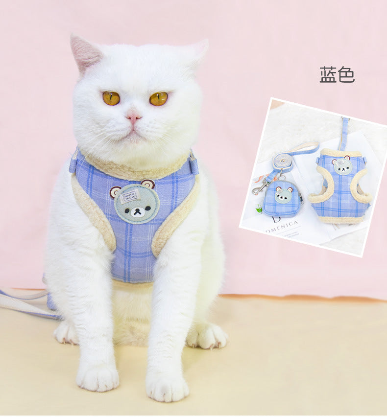 ハーネス 小型犬 ハーネスリードセット 中型犬 おしゃれ シンプル ペット用品 簡単装着 2点セット お出かけ 軽量 リーシュ 猫用 犬 胴輪 犬用ハーネス 犬用 134 リード ペットハーネス ネコ