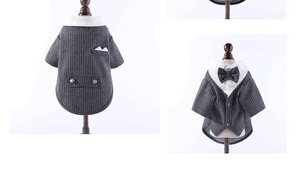 【輸送費無料】結婚式に出席するペットの猫の服夏のハンサムな犬BichonPuppet猫の薄いスーツテディスーツのド