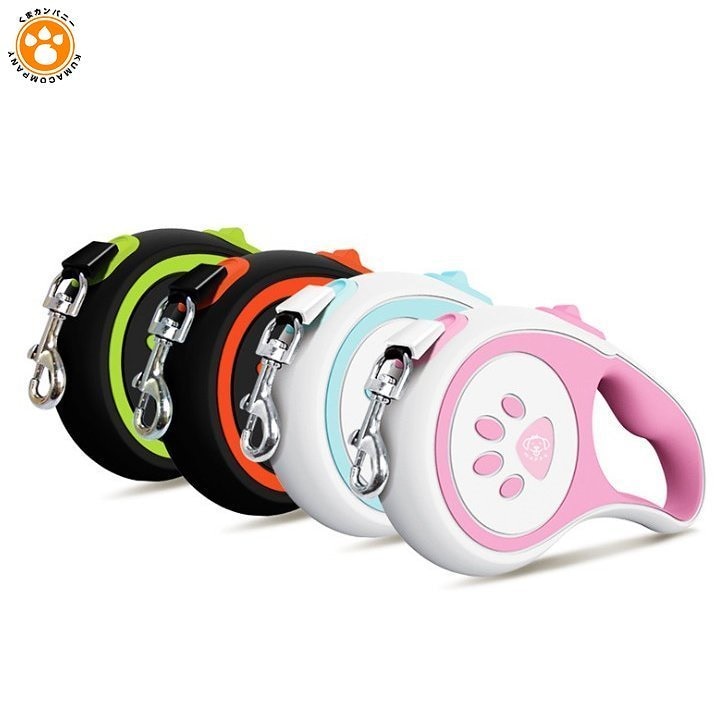 犬用リード ドッグリード ペットリード 伸縮リード 巻き取り式 ペット用品 中型犬 小型犬用 5M