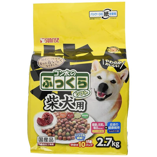 【即納】マルカン ドッグフード ゴン太のふっくらソフト 柴犬用 2.7キログラム (x 1)
