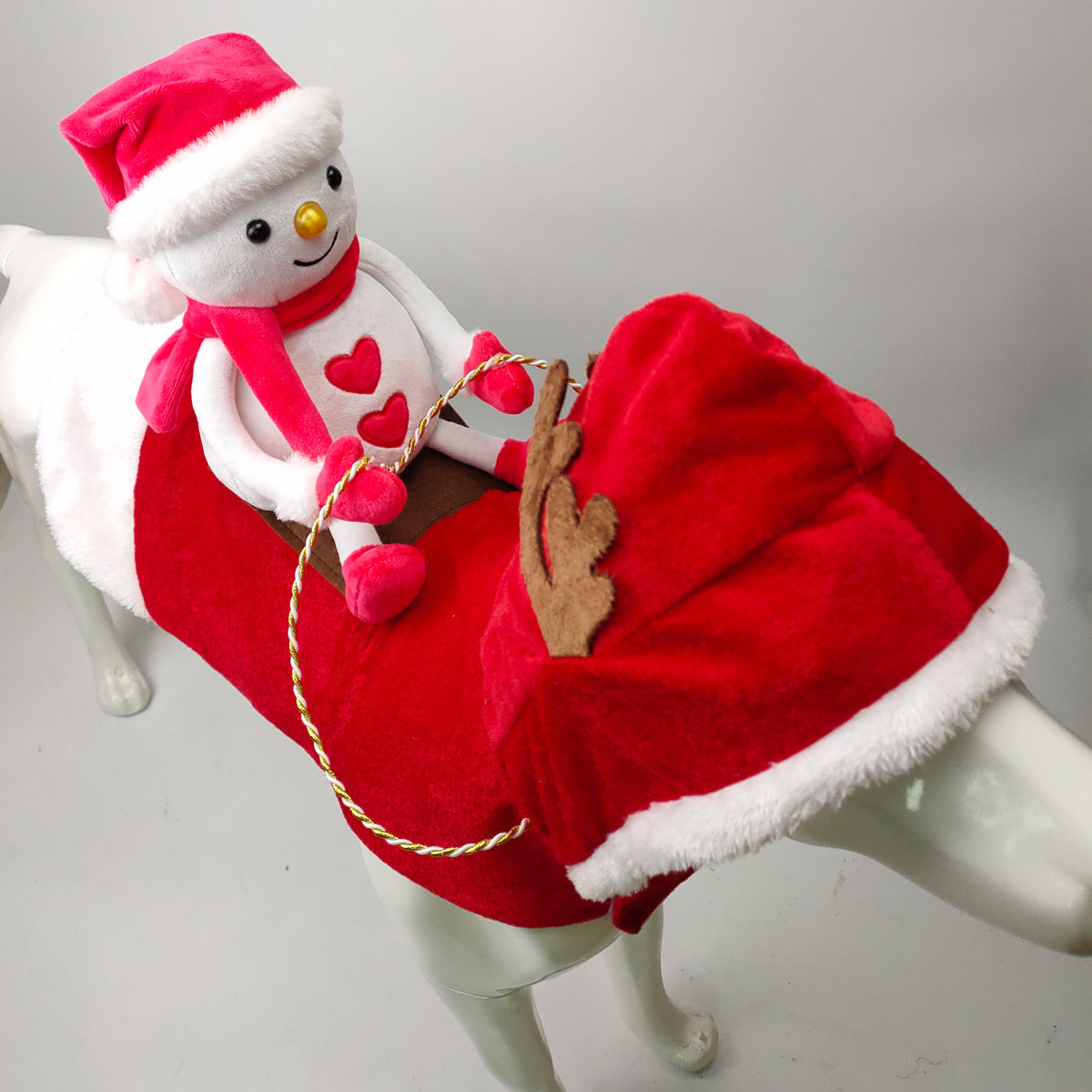 ペット犬クリスマス衣装サンタ乗馬スーツクリスマスペット服鹿乗馬スーツペットクリスマス用品