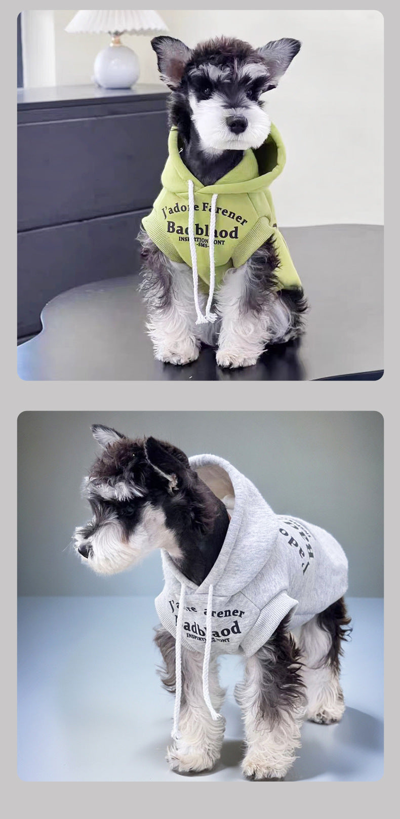 ペット服 春秋 小型犬 ノースリーブ ドローストリング フード付きトレーナー 小型犬＆中型犬 犬服
