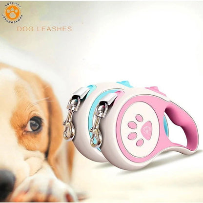犬用リード ドッグリード ペットリード 伸縮リード 巻き取り式 ペット用品 中型犬 小型犬用 5M