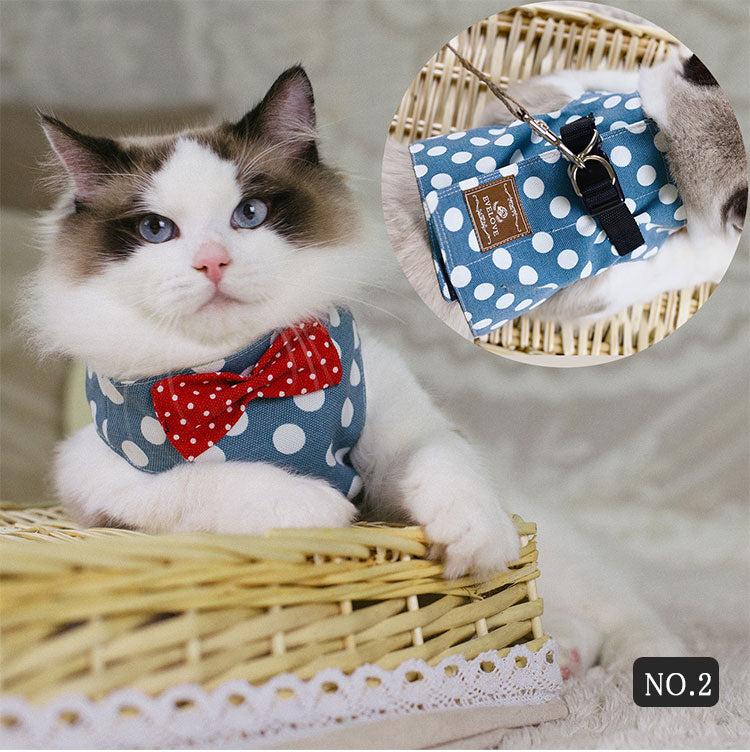 ペット用品猫用ハーネス＆リードのセット S M L